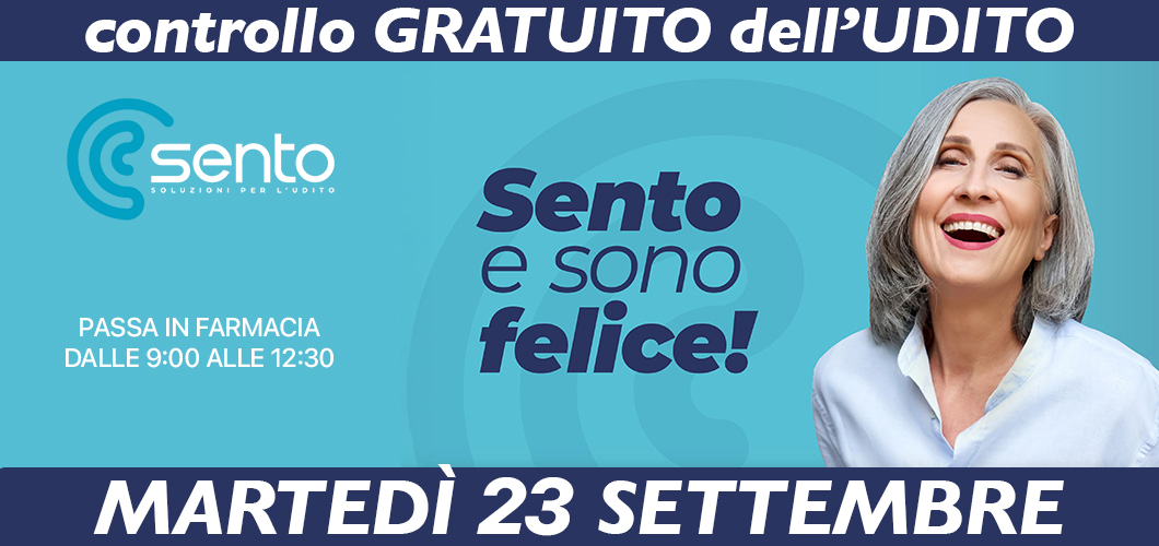 Controllo gratuito dell'udito alla farmacia Sant'Antero a Giaveno